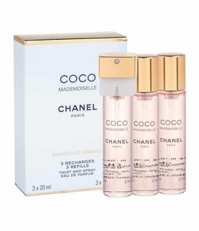 Chanel Coco Mademoiselle 3 Refills Apa De Parfum 3x20 Ml 0